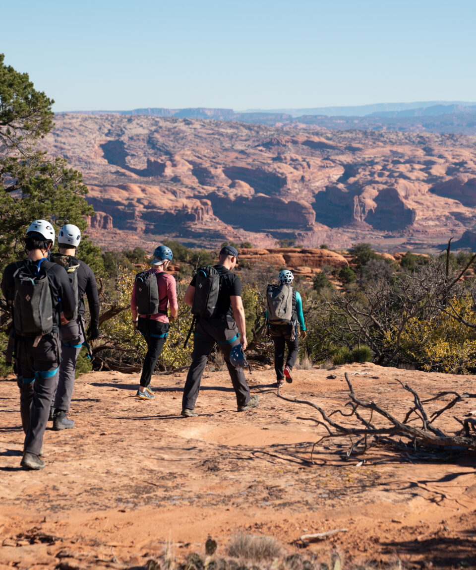 Hikers in the desert